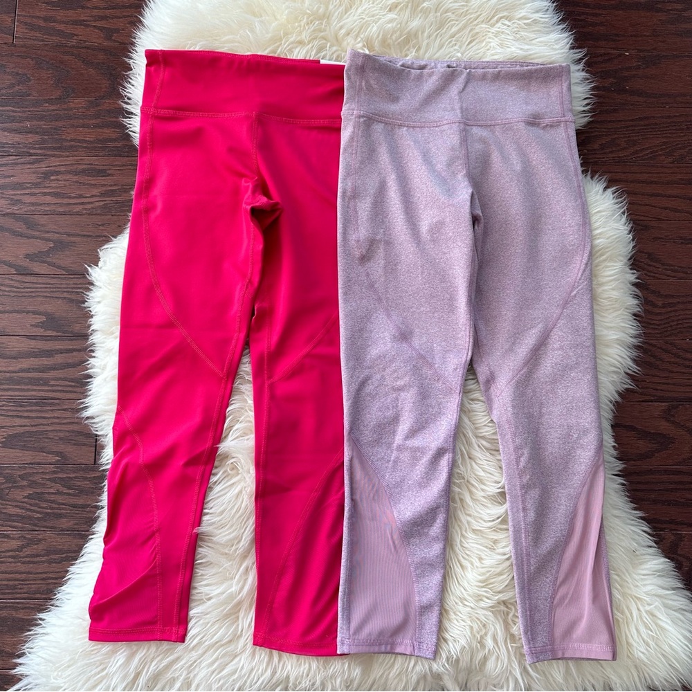 Old Navy girls size L(10/12) POWERPRESS mid-rise 7/8 ankle athletic leggings